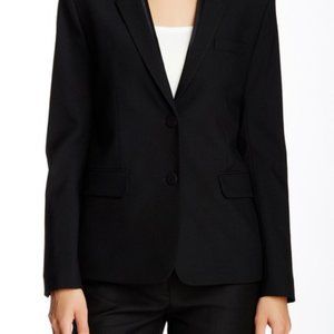 Helmut Lang Notch Collar Seam Wool Blend Blazer